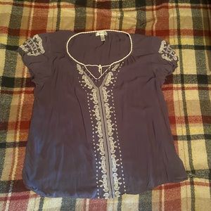 Boho style, EUC- Ladies top- size large